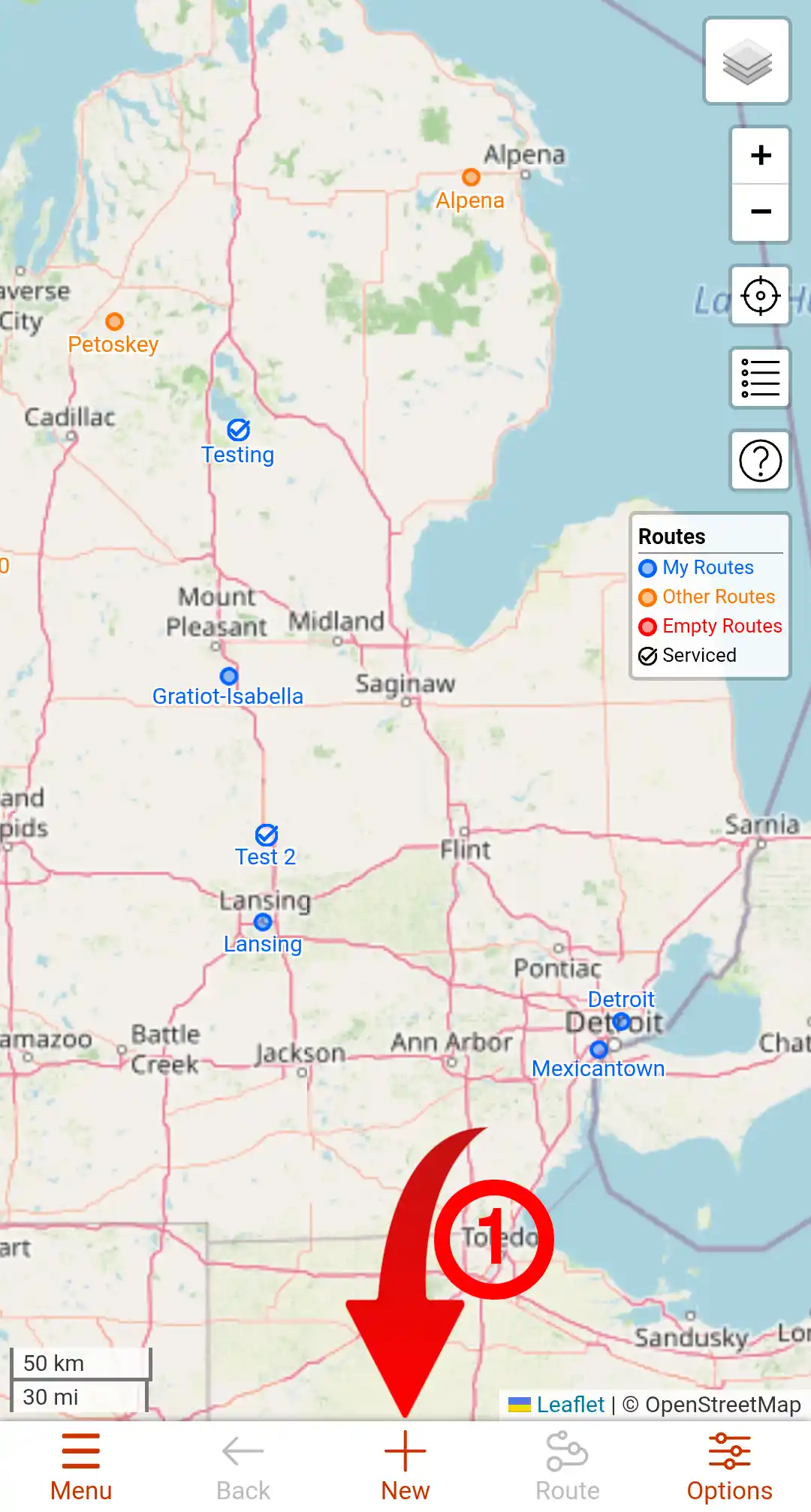 Add Route Workflow Image 1